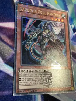 Yu-Gi-Oh! TCG Vanquish Soul Pantera RA04-EN044 Quarter Century Secret Rare NM/M - Image 3