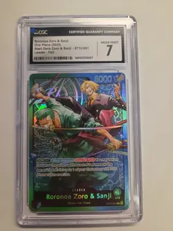 Roronoa Zoro & Sanji CGC 7 NM 2024 One Piece St12-Zoro & Sanji #001 - Image 1