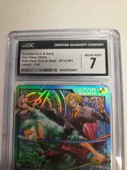 Roronoa Zoro & Sanji CGC 7 NM 2024 One Piece St12-Zoro & Sanji #001 - Image 2