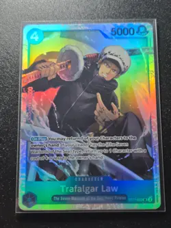 One Piece CCG TCG Trafalgar Law PRB02 ST17-002 SR English NM - Image 1
