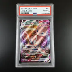 PSA 10 Mew Vmax 114/264 Pokemon Fusion Strike Holo Full Art Graded Card - Image 1