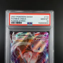PSA 10 Mew Vmax 114/264 Pokemon Fusion Strike Holo Full Art Graded Card - Image 2