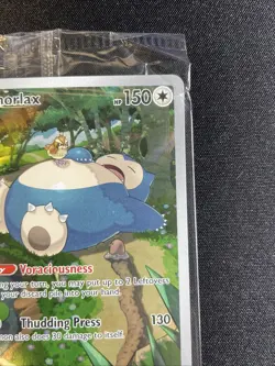 Snorlax 051 SVP: Scarlet & Violet 151 Promo Card Holo Black Star NM SEALED!! - Image 4