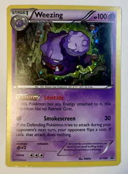 Weezing XY163 Black Star Promo Holo Card 2016 MEW TAIL FART SWIRL - Image 1