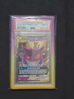 POKEMON 2019 GENGAR & MIMIKYU GX 53/181 TAG TEAM TEAM UP GEM MINT PSA 10 - Image 1