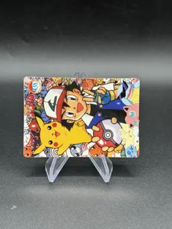 Pikachu Eevee Holo Pokemon Vintage Pocket Monster Vending Prism Sticker 436 - Image 2
