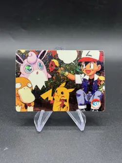 Pikachu Psyduck Holo Pokemon Vintage Pocket Monsters Vending Prism Sticker 437 - Image 1