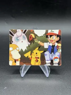 Pikachu Psyduck Holo Pokemon Vintage Pocket Monsters Vending Prism Sticker 437 - Image 2