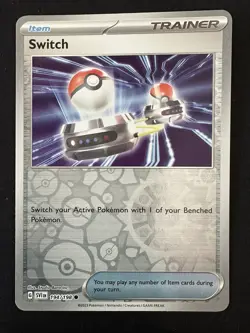 POKEMON TCG SWITCH TRAINER 194/198 SCARLET & VIOLET REVERSE HOLO ENGLISH - Image 1