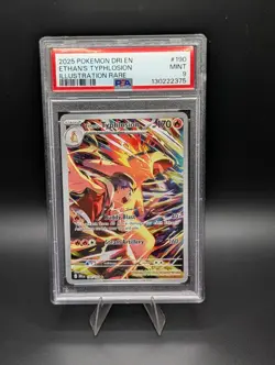 Pokemon 2025 Destined Rivals Ethan's Typhlosion Illustration Rare PSA 9 - Image 1