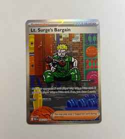 Lt. Surge's Bargain 185/132 Special Illustration Rare Pokemon Mega Evolution - Image 1