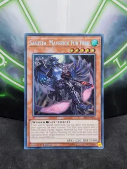 Yugioh Sagitta, Maverick Fur Hire DASA-EN020 Secret Rare 1st Edition LP - Image 1