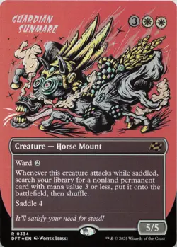 Guardian Sunmare (Borderless) - FOIL - R Aetherdrift 334 - MTG - Image 1