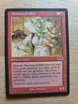 GOBLIN MATRON●URZA'S SAGA●1998●PORTUGUESE●COMMON●MTG●NM(-) #C183 - Image 1