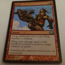 Magic Mtg HOLO FOIL Arena Promo Urza's Saga Fling MINT - Image 1