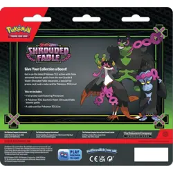 Pokemon Scarlet Violet Shrouded Fable 3-Pack Blister Pecharunt Brand New Sealed - Image 2