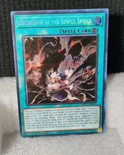 Yu-Gi-Oh! Deception of the Sinful Spoils *PRISMATIC SECRET RARE* MP25-EN113 NM/M - Image 1