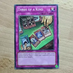 THREE OF A KIND | YUGIOH | SDCR | 2014 | COMMON | 1st Edition | ENGLISH | NM #55 - Image 1