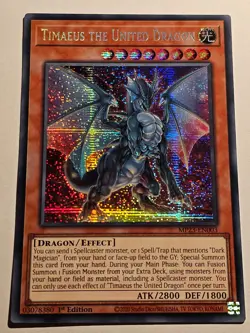 Timaeus the United Dragon●YUGIOH●MP23●SECRET RARE●ENGLISH●1st ED●NM●Y32 - Image 1