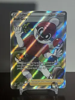 Pokemon Shining Fates Ball Guy Full Art Ultra Rare Holo Card 065/072 - Image 1