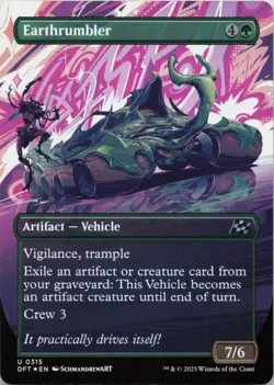 Earthrumbler (Borderless) - FOIL - U Aetherdrift 315 - MTG - Image 1