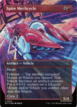 Spire Mechcycle (Borderless) - FOIL - U Aetherdrift 314 - MTG - Image 1