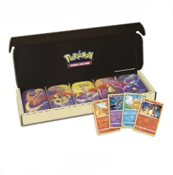 New Sealed Pokemon TCG:Kanto Friends Mini Tin 5-Pack Bundle (10 Booster Packs) - Image 1