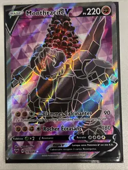 CARTE POKEMON MONTHRACITE V 173/185 FA FULL ART VOLTAGE ECLATANT EB04 FR - Image 1