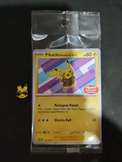 Pokemon Pikachu Berkemeja Batik Xatu Indonesia Journey 154/SV-P Promo Sealed New - Image 2
