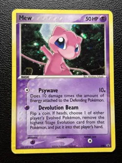Mew Black Star Promo 040 HP Holo EX Series Pokemon - Image 1