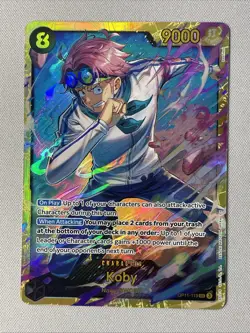 One Piece - A Fist of Divine Speed - OP11-119 - Koby - SEC - Alt Art - Image 1