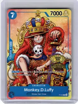 2024 One Piece CCG-Monkey D. Luffy #P-043 Convention-Promo Non Holo - Image 1