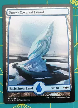 Snow-Covered Island FOIL Modern Horizons MTG Near Mint Unplayed - Image 1