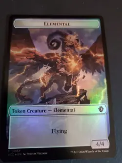 Elemental 0009 / Elemental 0002 (Foil) Token MTG Lorwyn Eclipsed ECL NM - Image 1