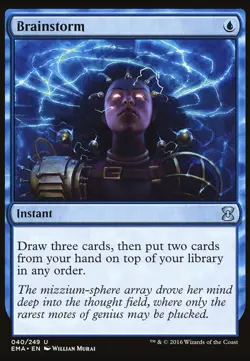 BRAINSTORM | ETERNAL MASTERS | MTG | TCG | ENGLISH | NM | #I2/116 - Image 1