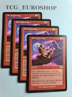 ARC LIGHTNING▪PLAYSET▪URZA'S SAGA▪1998▪ENGLISH▪MTG▪NM(-) #01.275 - Image 1