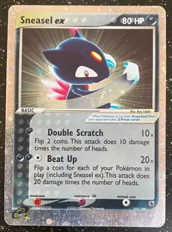 Pokemon TCG - Sneasel EX 103/109 EX Ruby & Sapphire (2003) Ultra Rare - MP/HP - Image 1