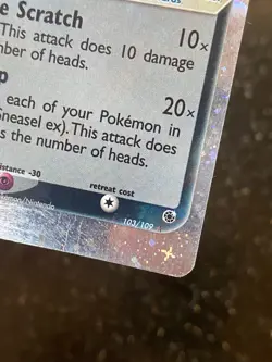 Pokemon TCG - Sneasel EX 103/109 EX Ruby & Sapphire (2003) Ultra Rare - MP/HP - Image 3