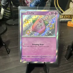 Cleffa NM Baby Shiny 150/091 SV: Paldean Fates Pokemon TCG Holo - Image 1