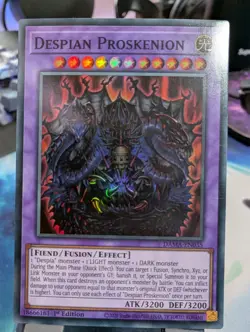 YuGiOh! Despian Proskenion DAMA-EN035 Super Rare 1st Ed - Image 1