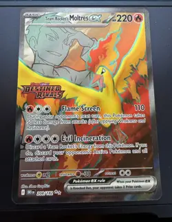 Team Rocket's Moltres ex - (Destined Rivals Stamp) 208/182 Miscellaneous Cards & - Image 1