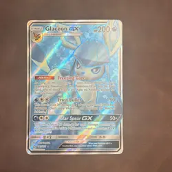 Pokemon TCG Glaceon GX 141/156 SM-Ultra Prism Full Art Ultra Rare Holo Card - Image 1