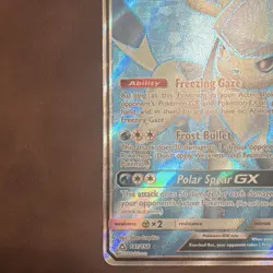 Pokemon TCG Glaceon GX 141/156 SM-Ultra Prism Full Art Ultra Rare Holo Card - Image 3