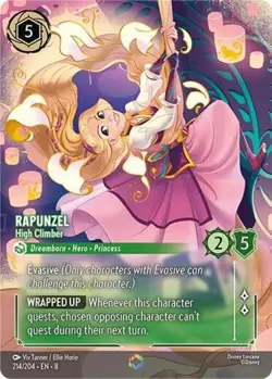 Lorcana Rapunzel - High Climber (Enchanted) NM Holofoil Reign of Jafar - Image 1