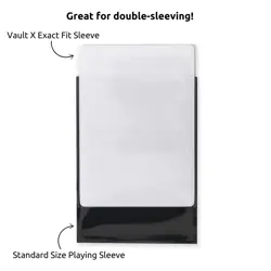 Vault X Exact Fit Trading Card Sleeves, Soft, High Clear 500 Pack, - Image 2