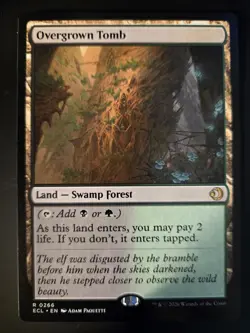 Overgrown Tomb NM Lorwyn Eclipsed MTG FREE SHIPPING - Image 1