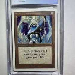 MTG Unlimited Throne of Bone CGC 9 Mint 1993 - Image 3
