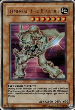 Elemental Hero Bladedge - Ultra Rare YSD-EN019 - HP - YuGiOh - Image 1