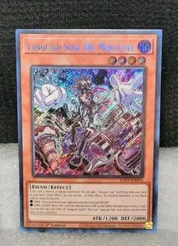 Yu-Gi-Oh! Vanquish Soul Dr. Mad Love *SECRET RARE* RA04-EN045 1st Edition NM - Image 1