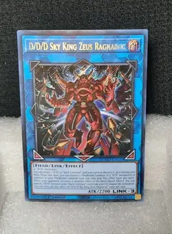 Yu-Gi-Oh! D/D/D Sky King Zeus Ragnarok *SECRET RARE* DOOD-EN049 1st Edition NM - Image 1